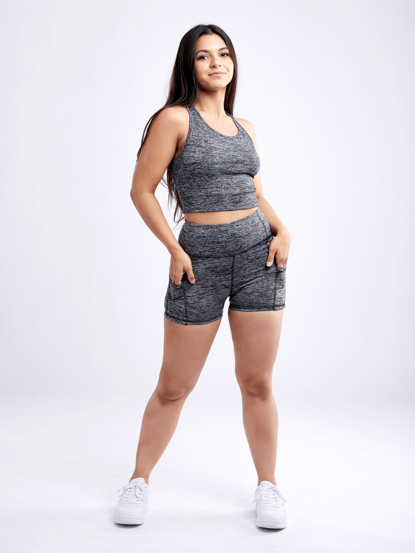 Shorts de sport taille haute JupiterGear avec poches latérales