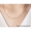 Chaîne en maillons ovales en or rose 14k - 0,97 mm