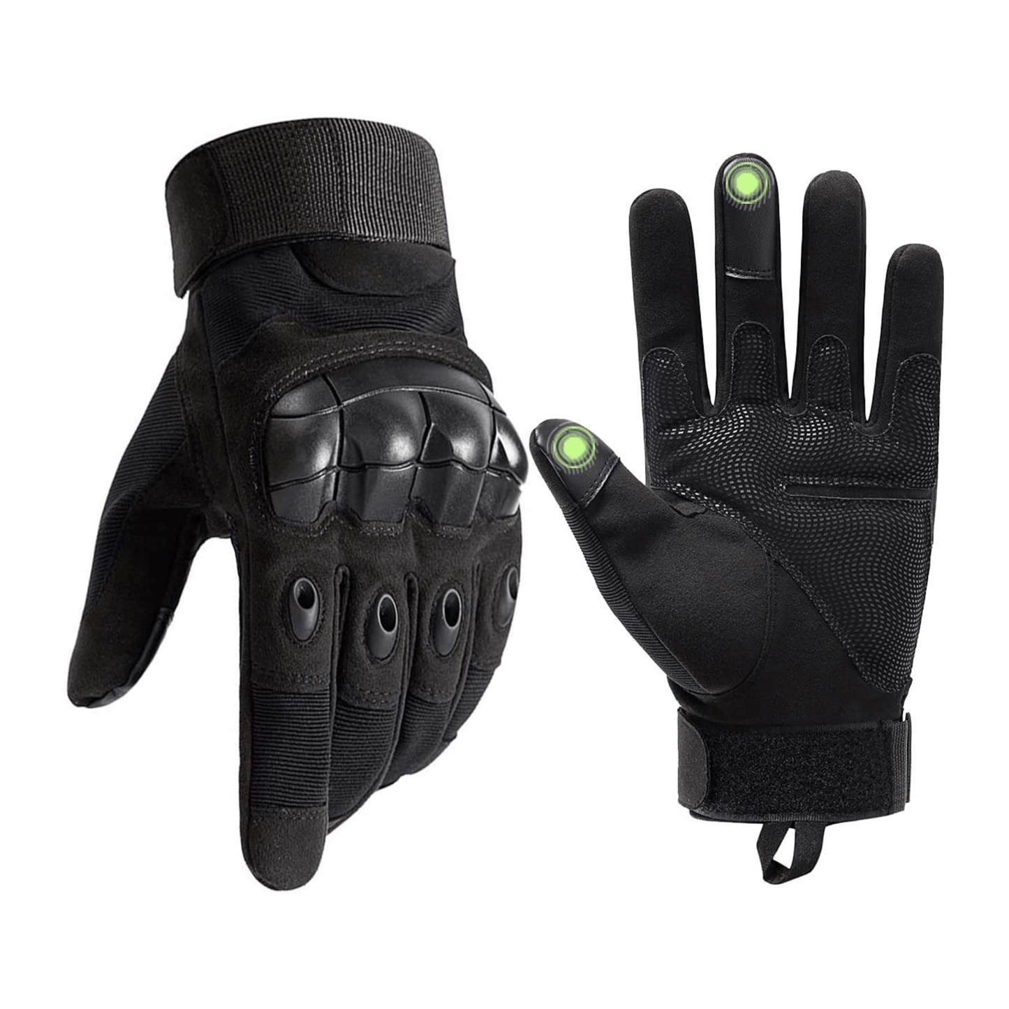 Tactical Military Airsoft Gloves for Outdoor Sports, Paintball, and Motorcycling with Touchscreen Fingertip Capability - Korvel