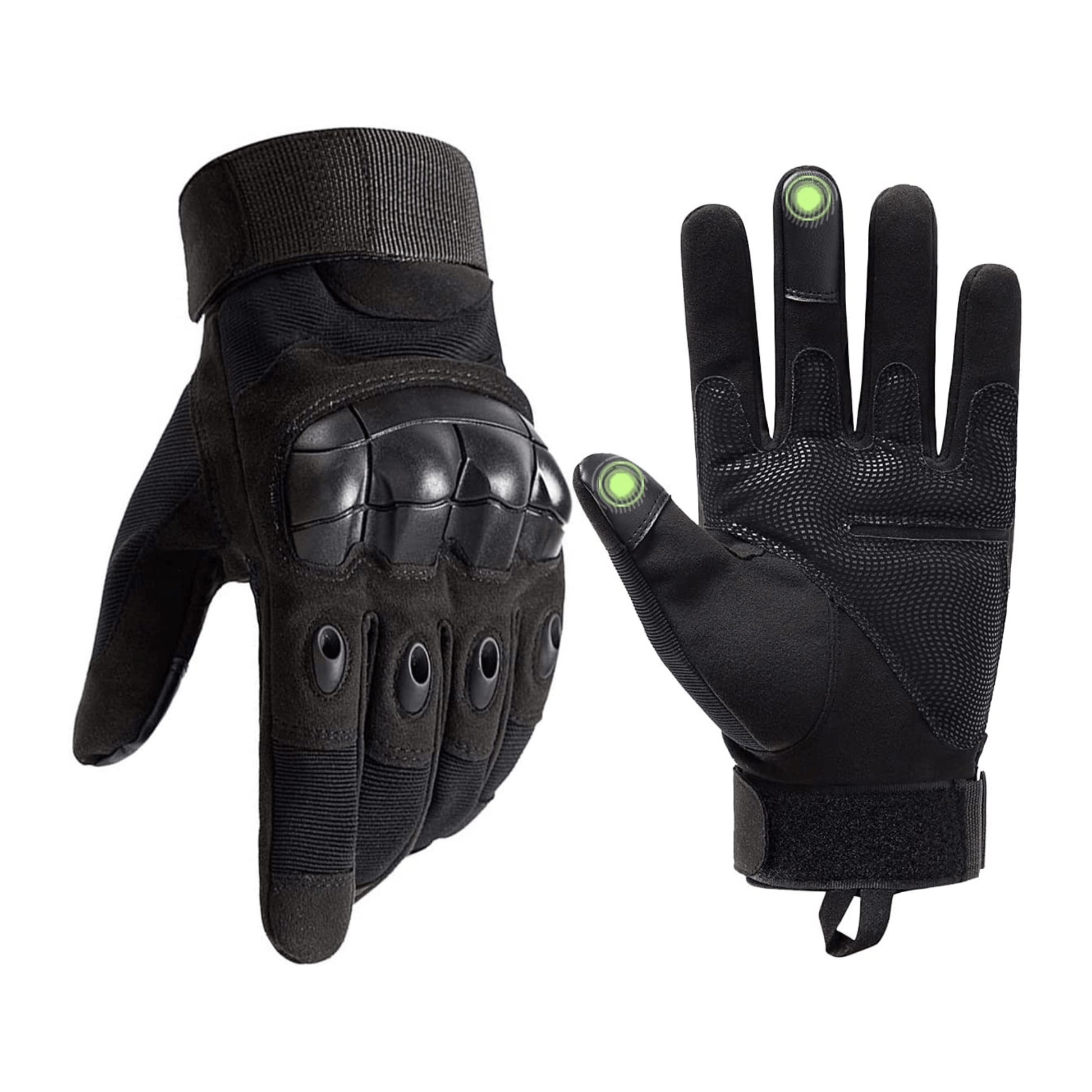 Tactical Military Airsoft Gloves for Outdoor Sports, Paintball, and Motorcycling with Touchscreen Fingertip Capability - Korvel