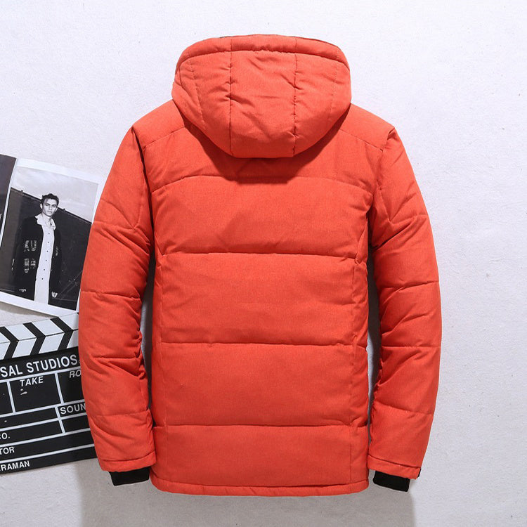 Men's Windproof Hooded Jacket for Outdoor Leisure