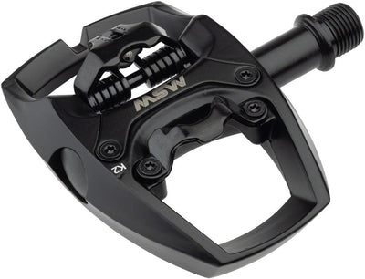 MSW Flip I Pedals - Clipless Platform Aluminum 9/16" Intense Black