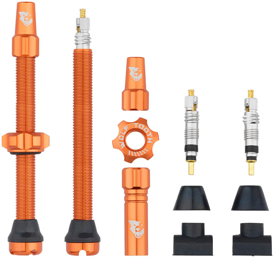 Kit de tige de valve tubeless Wolf Tooth - 60 mm Orange