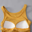 Camiseta Premium de Cuello Redondo con Soporte de Sujetador Integrado