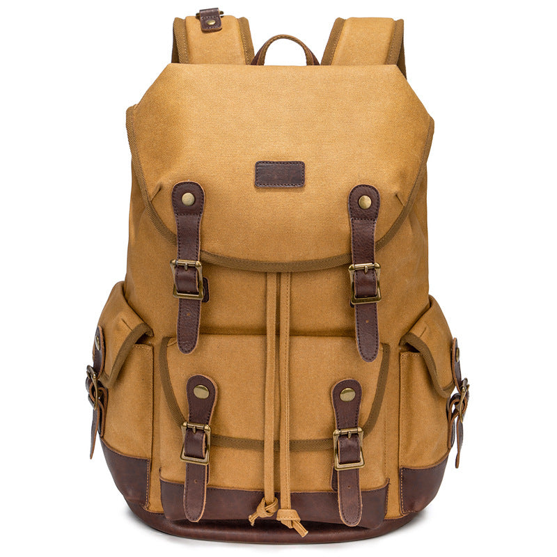 Mochila de Senderismo Vintage Impermeable de Gran Capacidad