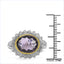 Two Tone Plated 4.36 Carat Amethyst & White Topaz Ring