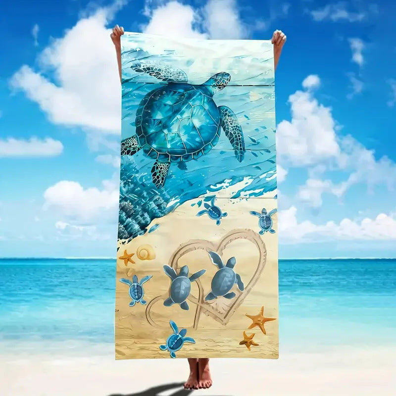 Toalla de Playa de Microfibra Creativa para Máximo Confort