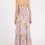 Floral Smocked Back Ruffled Hem Maxi Cami Dress