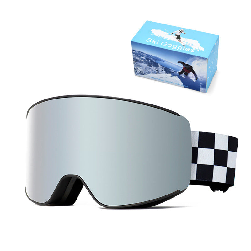 Premium Spherical Ski Goggles with Anti-Fog Technology