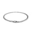 Pulsera de eslabones sólida de oro blanco de 14k - 3.6mm