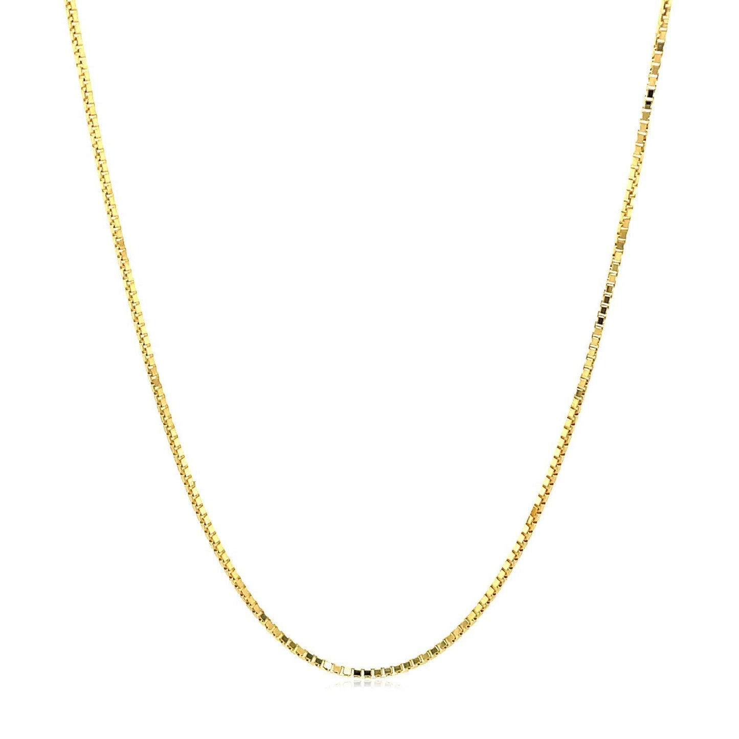Chaîne en boîte octogonale en or jaune 14 carats - 1,0 mm