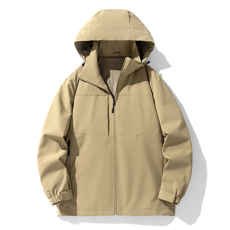 Chaqueta Exterior Impermeable y Cortaviento delgada para Hombre