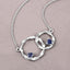 Pendentif en argent sterling avec saphir bleu véritable de 0,70 carat