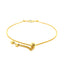 Pulsera Ajustable de Ojo Maligno de Oro Amarillo de 14k