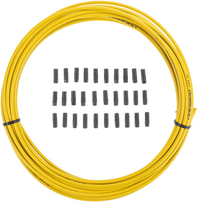 Gaine de dérailleur Jagwire 4 mm Sport avec doublure Slick-Lube - Rouleau de 10 m Jaune