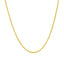 Cadena de Trigo Redonda Cortada con Diamante de Oro Amarillo de 14k - 1.1mm