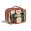 Premium Leather Transparent Cosmetic Bag for Travel