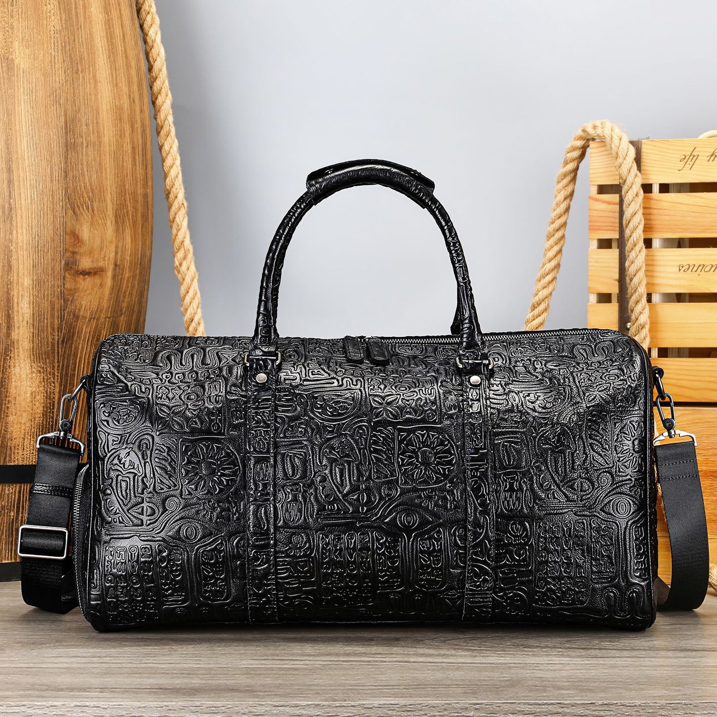 Sac à main rétro embossé premium pour hommes