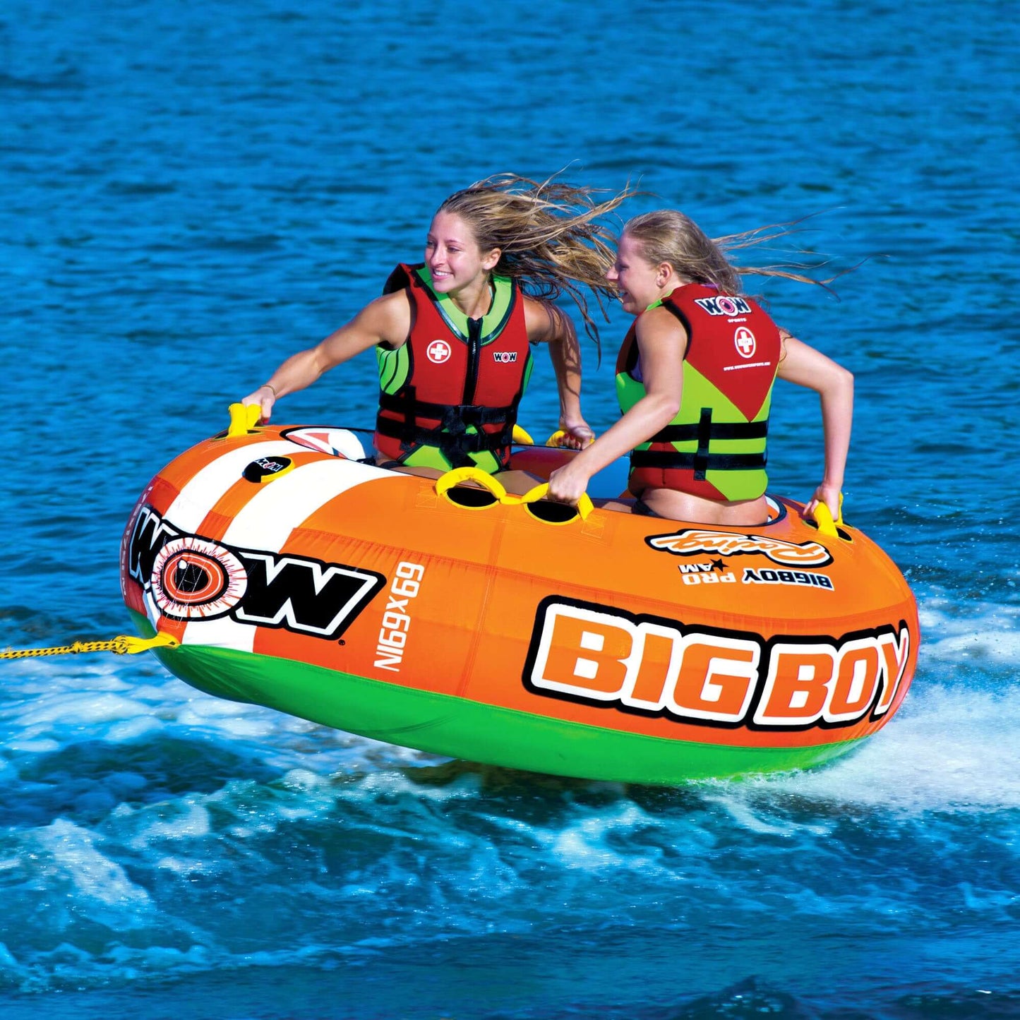 WOW Watersports Big Boy Racing Towable Water Tube for 1-4 People