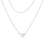 Collier Pendentif Verrou en Argent Sterling 0,25 ct