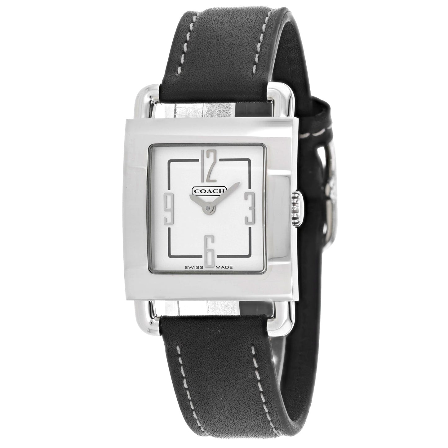 Coach Women's Silver Stainless Steel Watch with White Dial