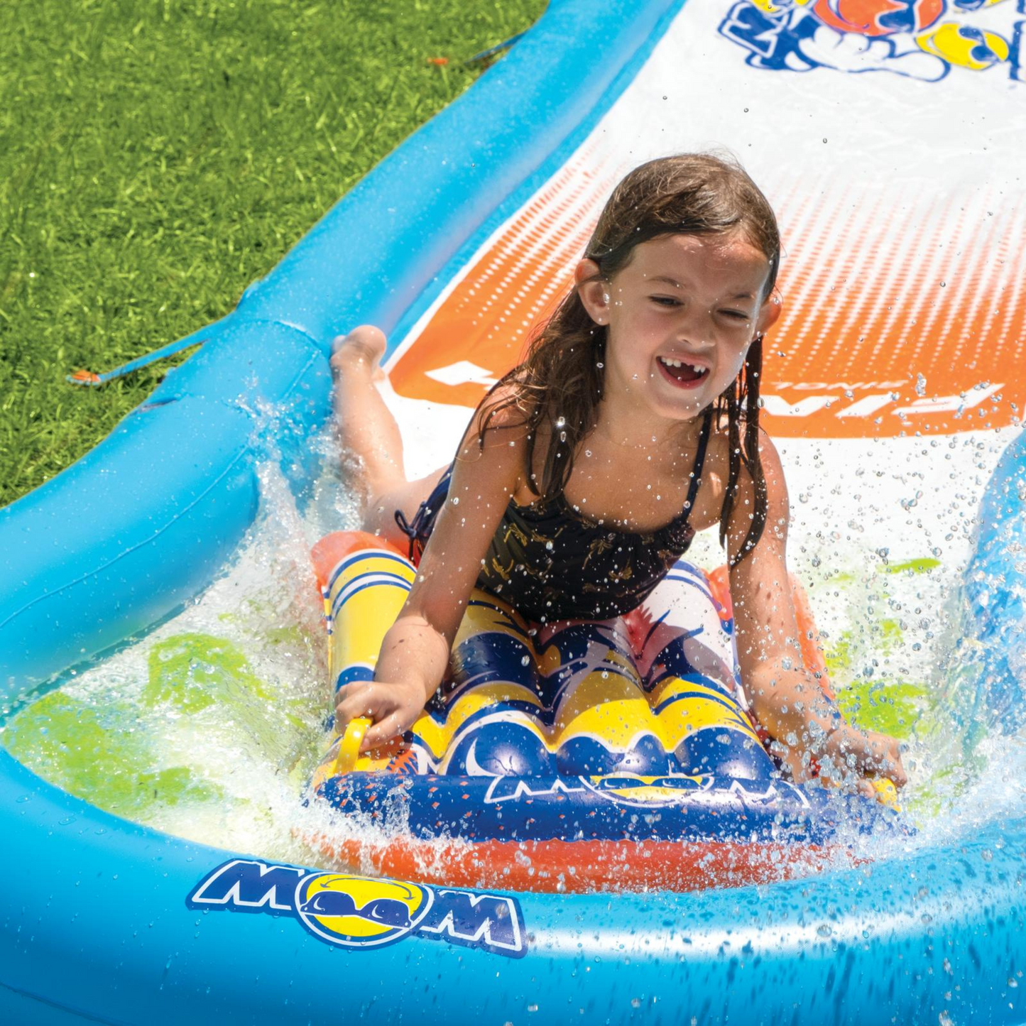 Toboggan de jardin à une voie WOW Sports avec piscine