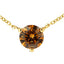 Collar de Pendiente de Diamante Amarillo Creado en Laboratorio de Oro Amarillo de 14K
