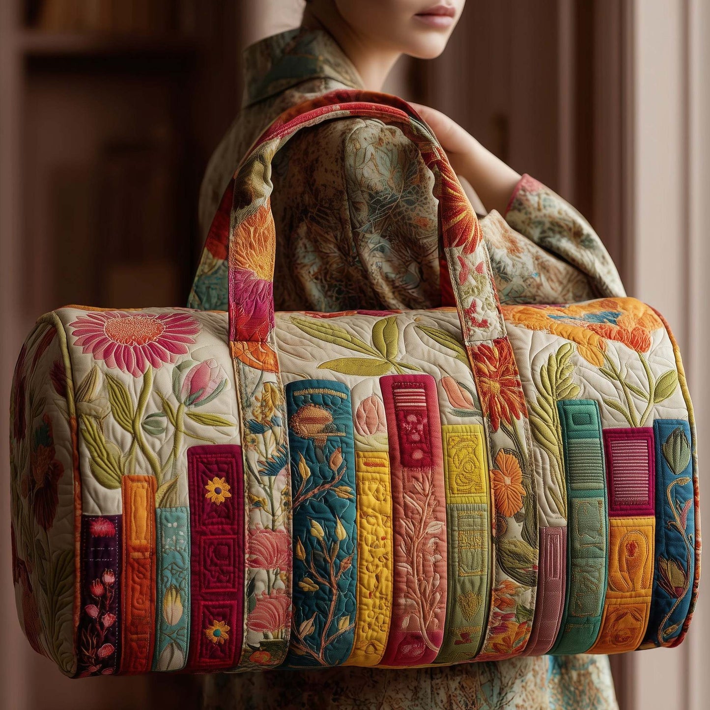 Bookwind Series Handheld Quilted Travel Bag - Multi-Functional