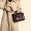 Elegant Oil-Waxed Leather Crossbody Bag for Women