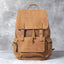 Mochila Retro de Cuero Crazy Horse para Hombre