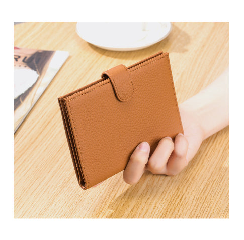 Bolso de Pasaporte Ultra Delgado de Cuero con Protección RFID
