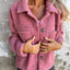 Women's Lamb Wool Cropped Coat - Stylish Winter Jacket