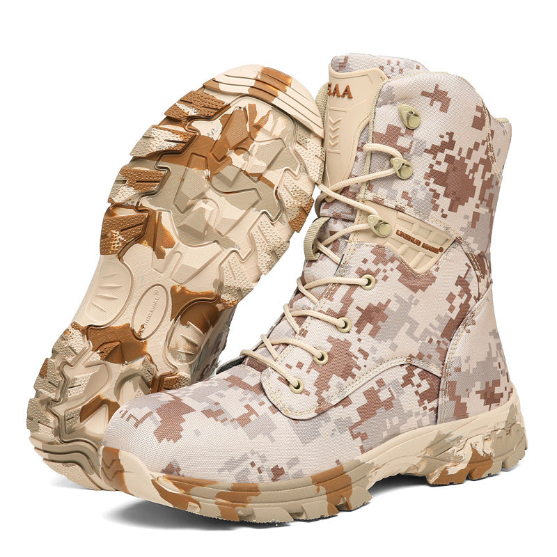 Men's Camo Outdoor Casual High Top Tactical Boots