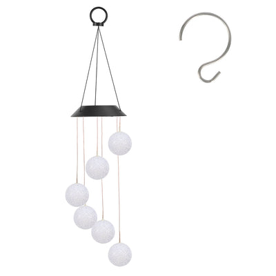 Solar Ball Wind Chime with Color Changing LED Lights
