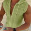 Men's Plus Size Sleeveless Zip Up Hoodie