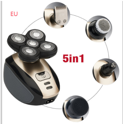 Rasoir Électrique Multifonction 5-en-1 pour Hommes