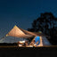 Premium Pyramid Tent - Rainproof Oxford Cloth Canopy