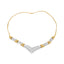 Collier Déclaration en Diamant en Or 10K en Forme de V - 1,0 Cttw