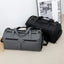 Premium Large Capacity PU Leather Travel Bag for Men - Black
