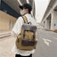 Mochila Retro de Lona con Cierre de Cordón - Elegante y Duradera