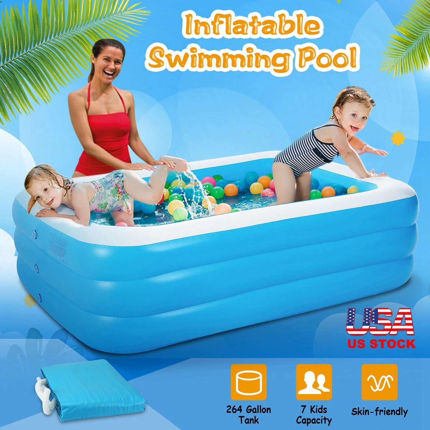 Piscina Inflable GBruno para Niños