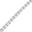Pulsera de Tenis Doble Swoosh de Diamante de Plata Esterlina .925 - Tamaño 7.75