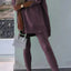 Women's Sports Casual Slit Hooded Sweatshirt Tights Set
