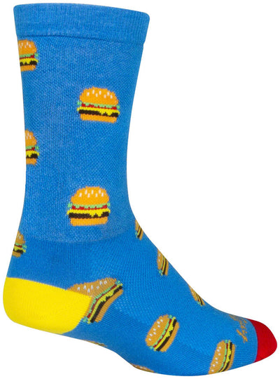 Chaussettes SockGuy Crew Burgers - 6" Large/X-Large