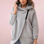 Women's Plus Size Solid Color Overcoat
