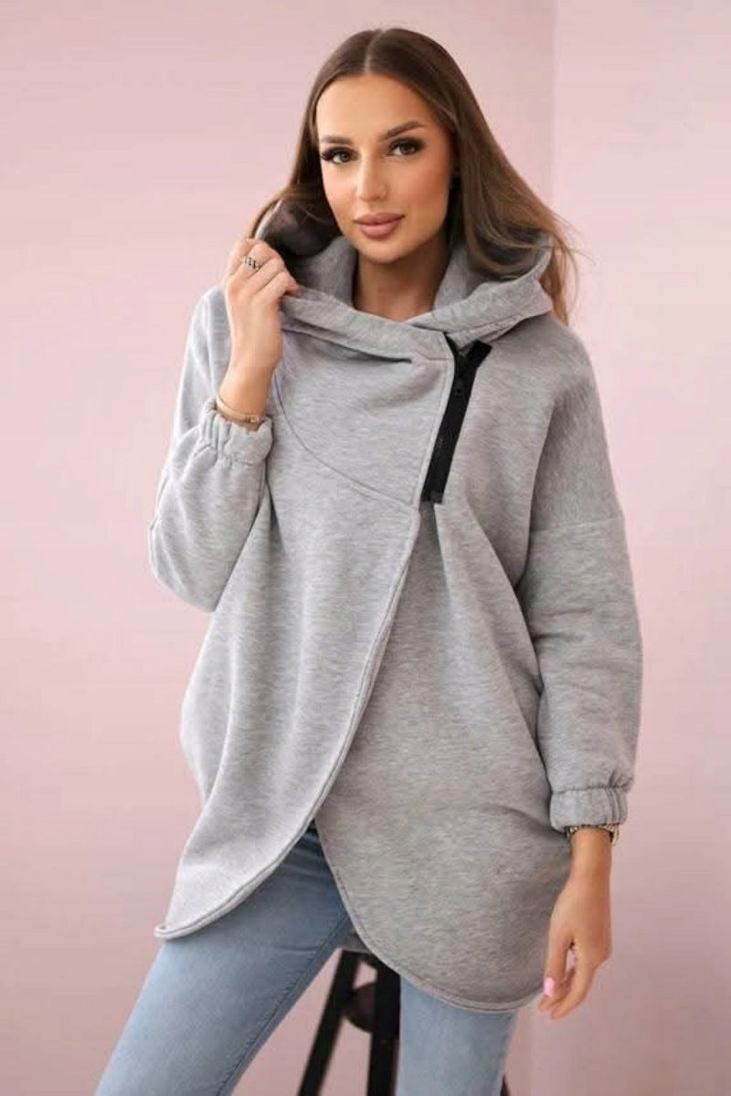 Women's Plus Size Solid Color Overcoat