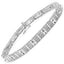 Bracelet de tennis en diamant blanc véritable de 1,16 carat en argent plaqué or blanc 14K