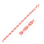 14k Rose Gold Diamond Cut Rope Bracelet - 4.0mm