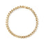 Bracelet de tennis en or jaune 14 carats avec diamants taille princesse en forme de boucle