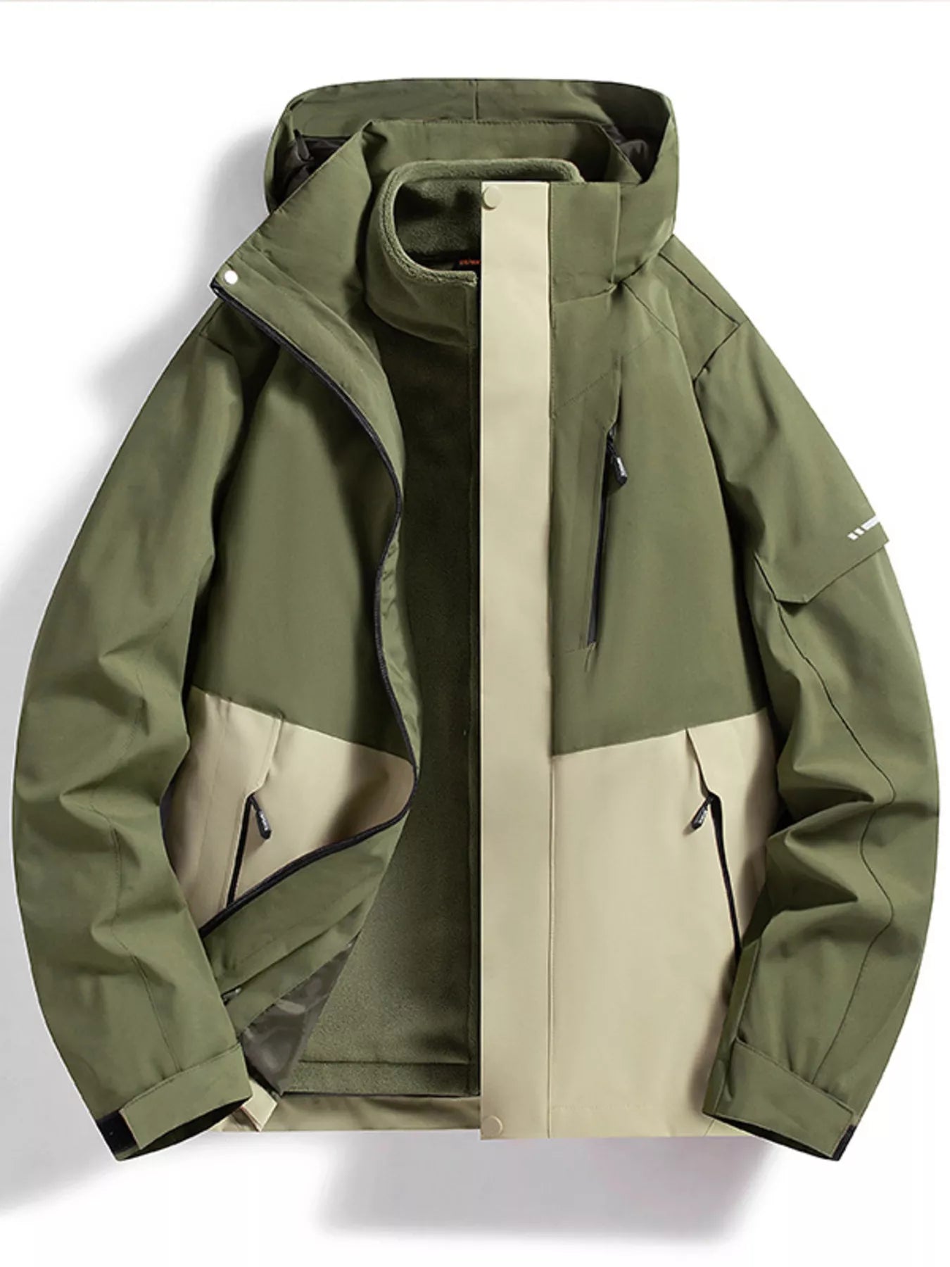 AquaGuard Men's All-Weather Zip Hoodie - Plus Sizes